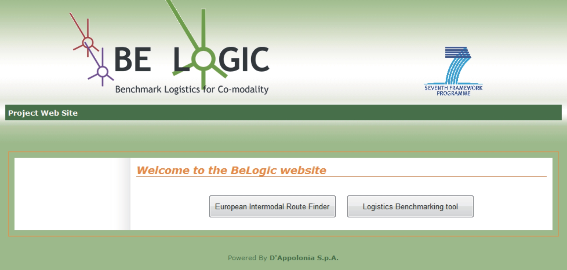 BE LOGIC - Benchmarking Logistics for co-modality